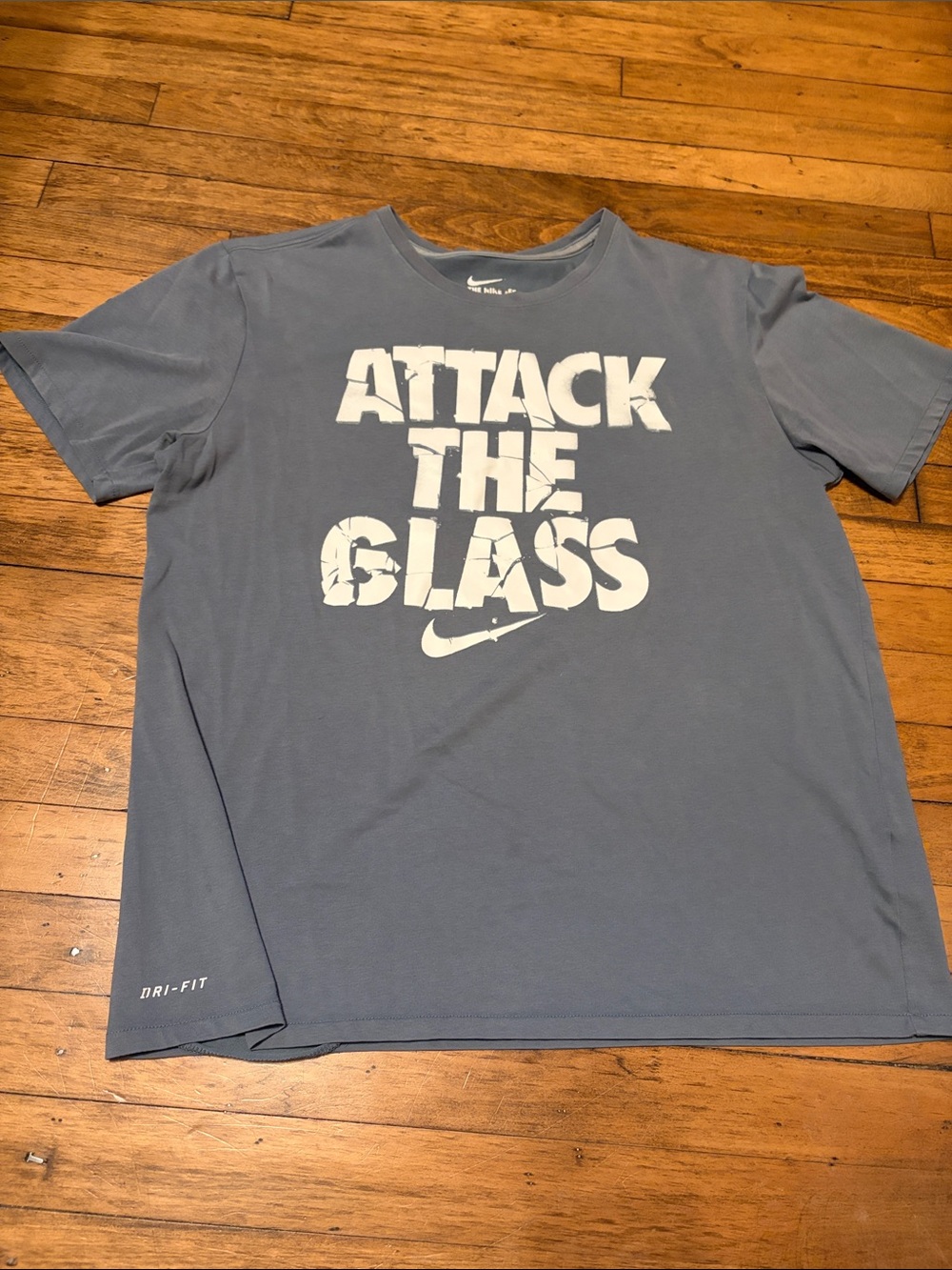 Nike Slate Blue 'Attack The Glass' Graphic Tee